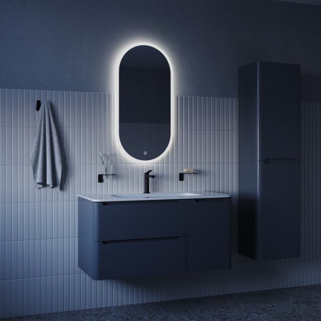 Зеркало с подсветкой IDDIS Uniq 3 в 1, два навеса, 90/45 см (UNI9045i98)