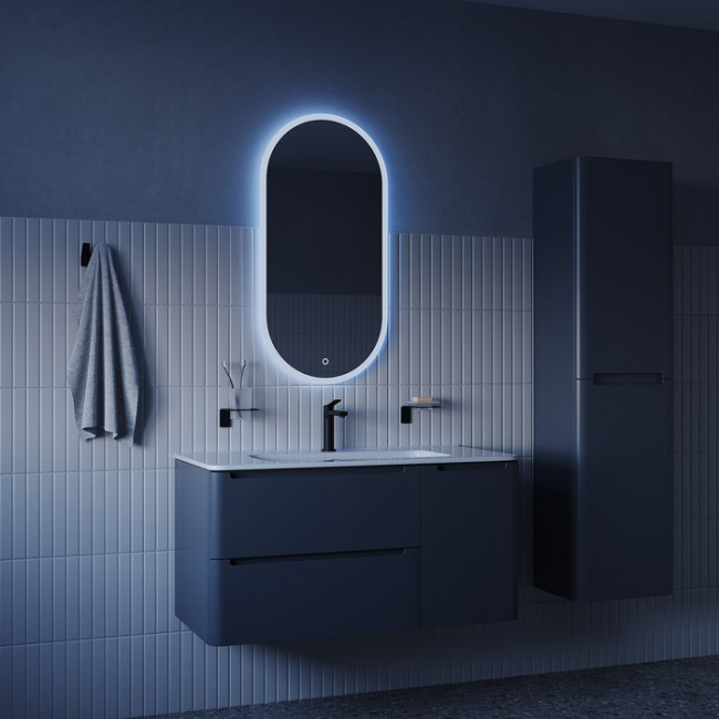 Зеркало с подсветкой IDDIS Uniq 3 в 1, два навеса, 90/45 см (UNI9045i98)