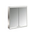 EMCO Prime2 Зеркальный шкаф 60x70см., с подсветкой, встраиваемый, 2 двери, 2 полки, розетка, цвет: белый