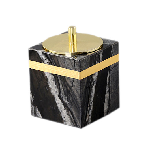 Косметическая емкость с крышкой квадратная Kassatex Nobiliti NOT-CJ-BLK Косметическая емкость с крышкой квадратная Kassatex Nobiliti NOT-CJ-BLK