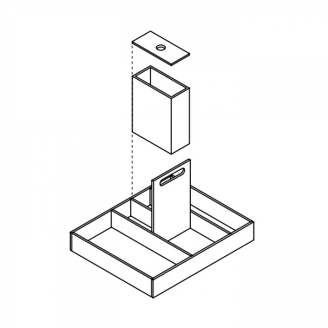 Agape Puzzle Комплект ящиков №2, цвет: серый