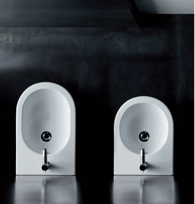 AZZURRA NUVOLA Биде подвесное 55х35см c 1 отв., цвет: белый, с креплением KIT2000CF