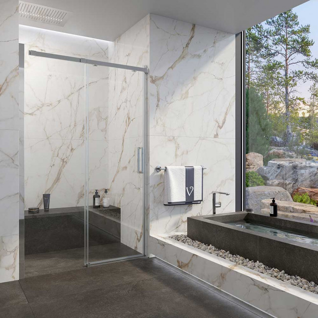 Дверь в нишу Veconi VN71-160-01-19C4 1600x1950, хром, стекло прозрачное Дверь в нишу Veconi VN71-160-01-19C4 1600x1950, хром, стекло прозрачное