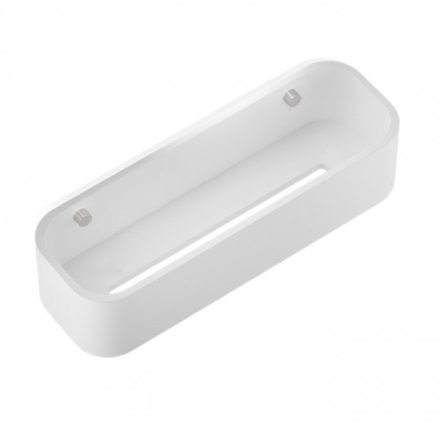 Decor Walther Stone DCT30 Душевая полочка 30x10см, подвесная, цвет: белый / сталь матовая