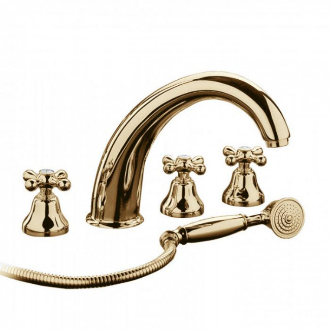 Смеситель для ванны Bongio Axel, цвет: золото 15531OR0D