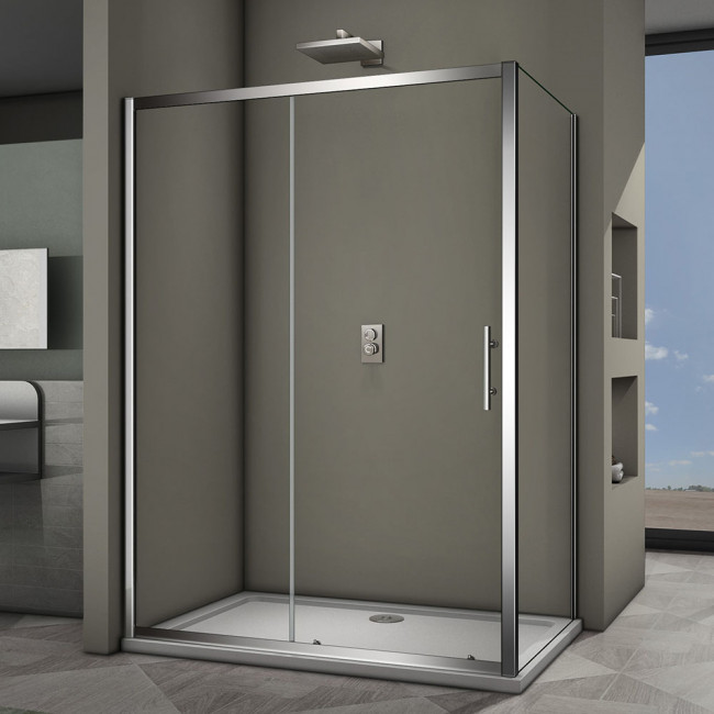 Душевой угол Veconi Rovigo RV063-120100PR-01-19C3, 1200x1000x1900 хром,  прозрачное