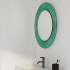 Laufen Kartell Зеркало круглое d=78см, настенное, без подсветки, цвет: изумрудный зеленый