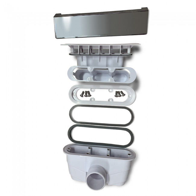 Сифон для душевых поддонов RGW Q10-C (хром)  03241100-10