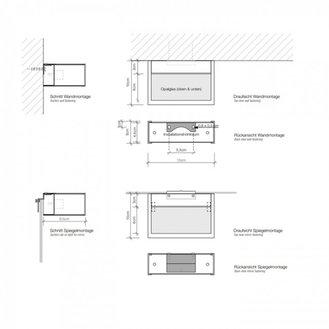 Decor Walther Box 15 Светильник настенный 15x10x5см, 1x R7s 78mm max. 100W, цвет: хром