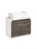Тумба под раковину Runo железный камень Бари 50 (00-00001377)