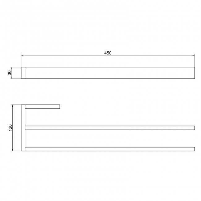 Полотенцедержатель двойной Timo Petruma золото матовое (15252/17)