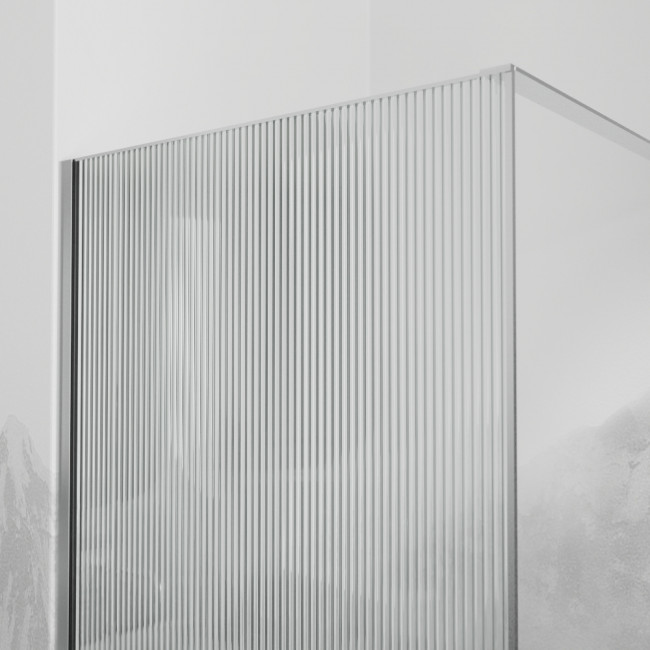 Перегородка для душа RGW WA-08 1000 мм Хром/Ribbed (Ребристое)