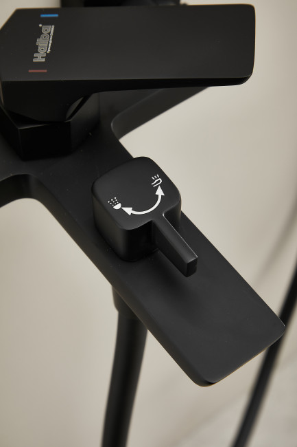 Смеситель для ванны HAIBA черный (HB60726-7)