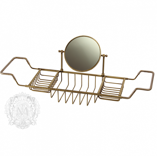 Полка-решетка на ванну с оптическим зеркалом Migliore Complementi ML.COM-50.172 Полка-решетка на ванну с оптическим зеркалом Migliore Complementi ML.COM-50.172