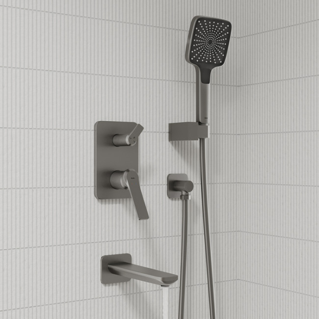 Встраиваемая система с тропическим, ручным душем и изливом IDDIS Parker матовый графит (PARGM03i68) Встраиваемая система с тропическим, ручным душем и изливом IDDIS Parker матовый графит (PARGM03i68)