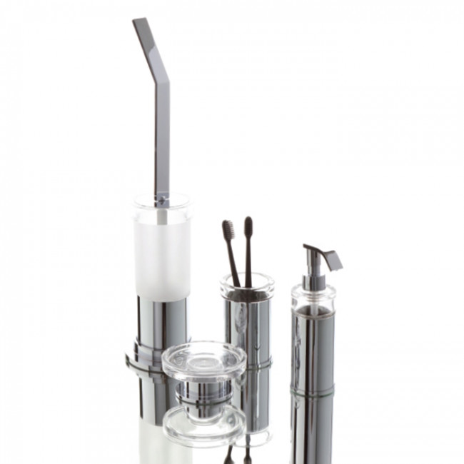 Bertocci ES Дозатор для жидкого мыла, подвесной, цвет: хром Bertocci ES Дозатор для жидкого мыла, подвесной, цвет: хром