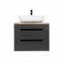 Тумба VIANT "Марсель" 2 ящика со столешницей L66 подвесная графит 502х664х516 (VMAR66NG-T2YP)