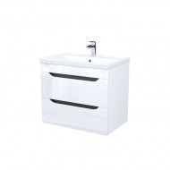 Тумба с умывальником, подвесная, 70 см, белый, Ray, IDDIS, RAY70W0i95K