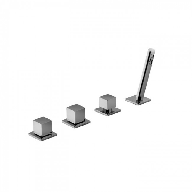 Fantini Mint Смеситель на борт ванны, цвет: нержавеющая сталь 34 93 F167