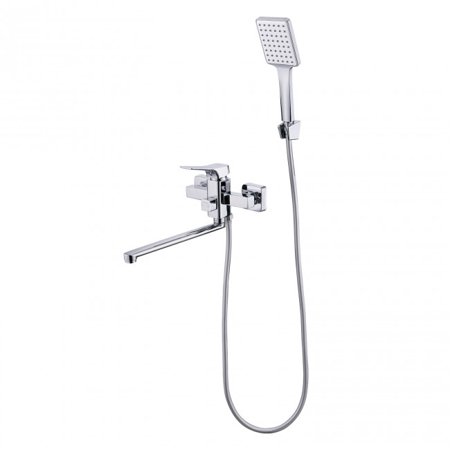 Смеситель Prohanss для ванны и душа универсальный поворотный излив 30 см, хром (P62.22) Смеситель Prohanss для ванны и душа универсальный поворотный излив 30 см, хром (P62.22)