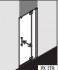 Kermi Pasa XP Душевая дверь PX 1TR 90x185см., серебро+прозрачное стекло