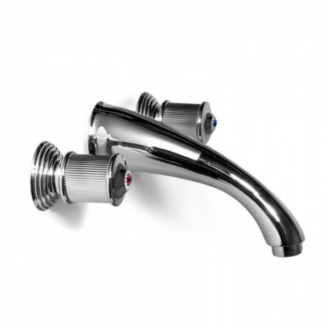 Смеситель для раковины Bongio Impero, цвет: хром/blue and red swarovski 65538CR00