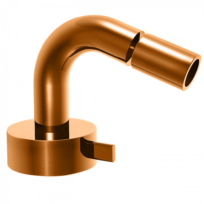 Fantini AF/21 Смеситель для биде, 1 отв., излив: 130 мм, цвет: Matt Copper PVD 27 P9 A008WF