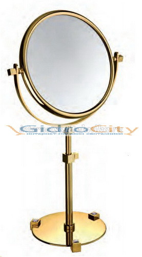 Зеркало настольное d.185 Moonlight round золото+бел.хруст.SW Windisch 99526OB 5XOP