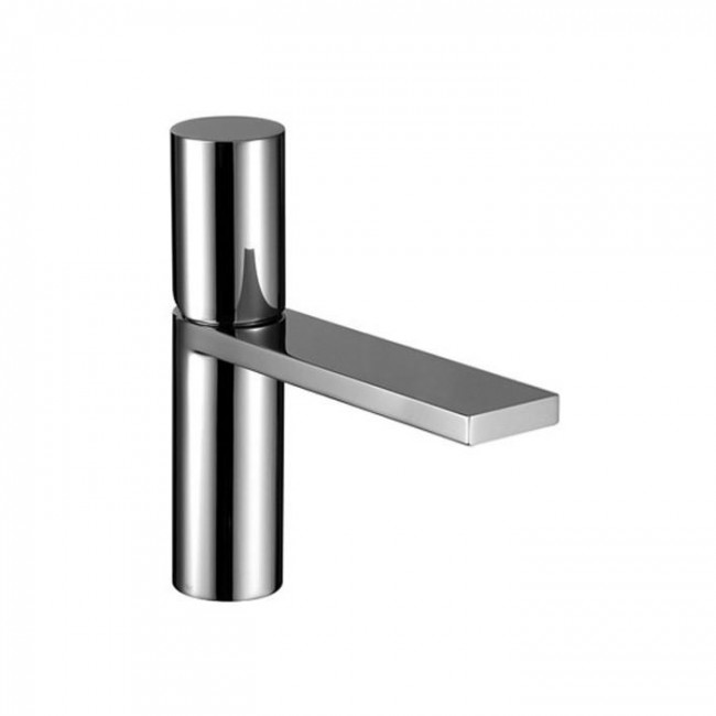 Fantini Milano Смеситель для раковины, 1 отв., излив: 145 мм, цвет: матовая натуральная сталь 31 93 3003F