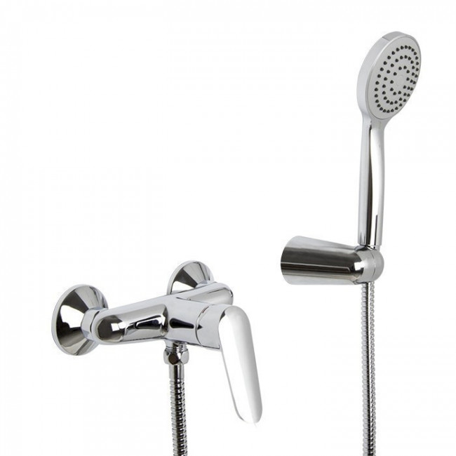 Carlo Frattini Spot Смеситель для душа внешнего монтажа с душевым комплектом, цвет: хром