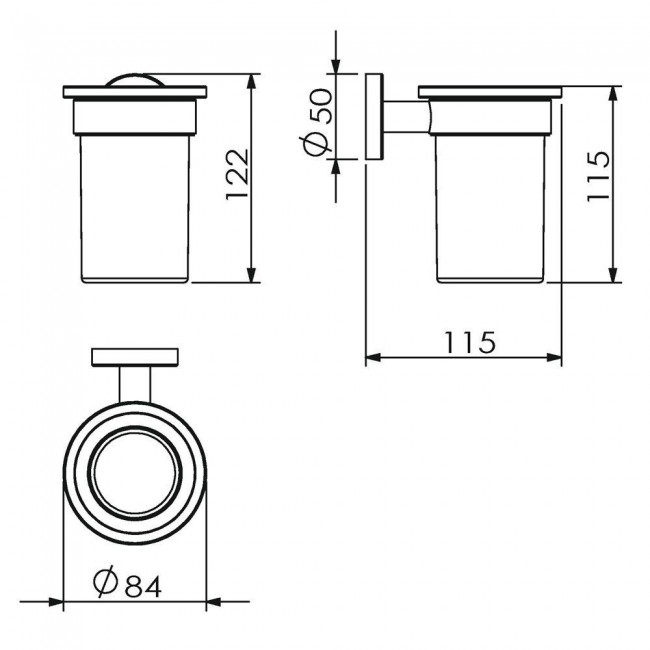 Стакан настенный Langberger Burano 11011A