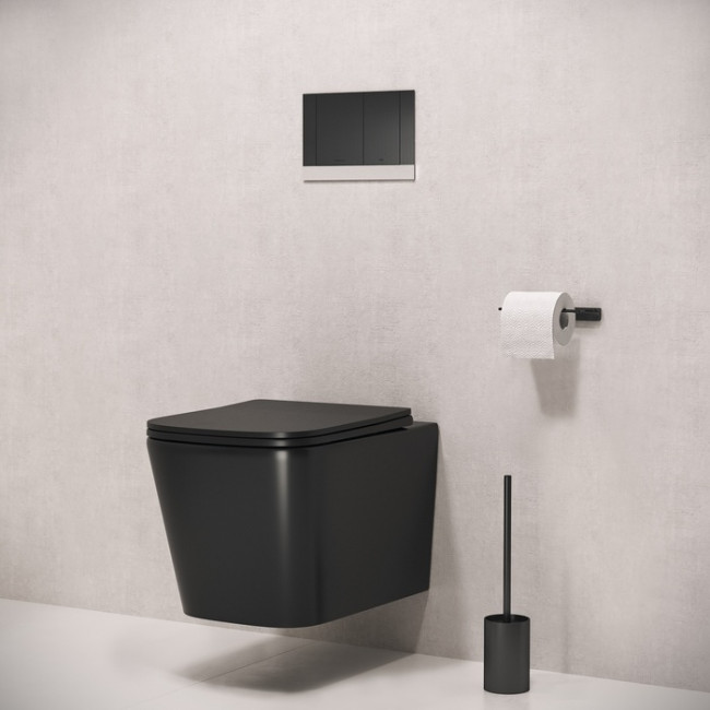 Клавиша смыва IDDIS Unifix механическая, черный матовый (UNIS1MBi77)