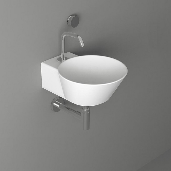 Simas Wave Раковина 33.5х43х16.5 см, 1 отв., накладная/подвесная, цвет: белый WA05 bi*1