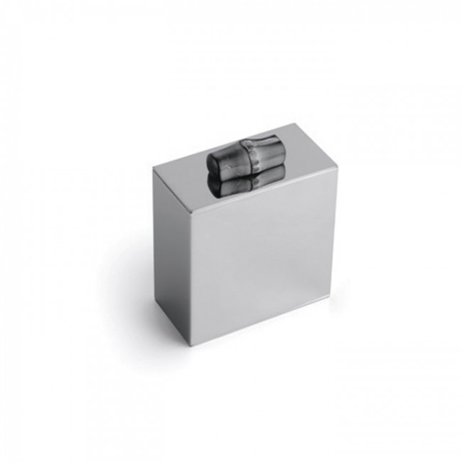 Bertocci Guccio Стакан, настольный,/Контейнер с крышкой 10хh12х5см., цвет: хром