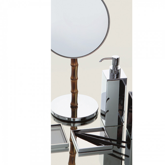 Bertocci Guccio Стакан, настольный,/Контейнер с крышкой 10хh12х5см., цвет: хром