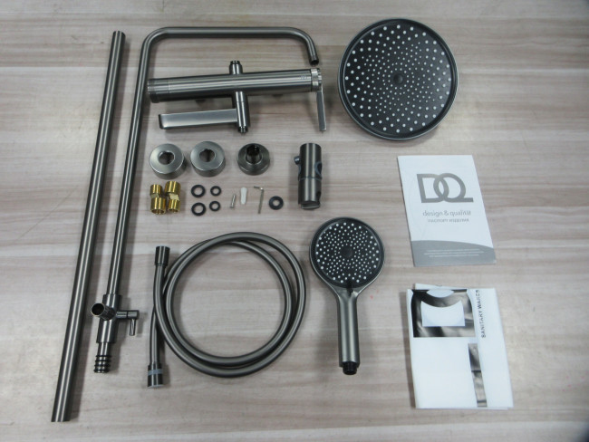 Душевая система со смесителем DQ Bonn графит (DA1703706)