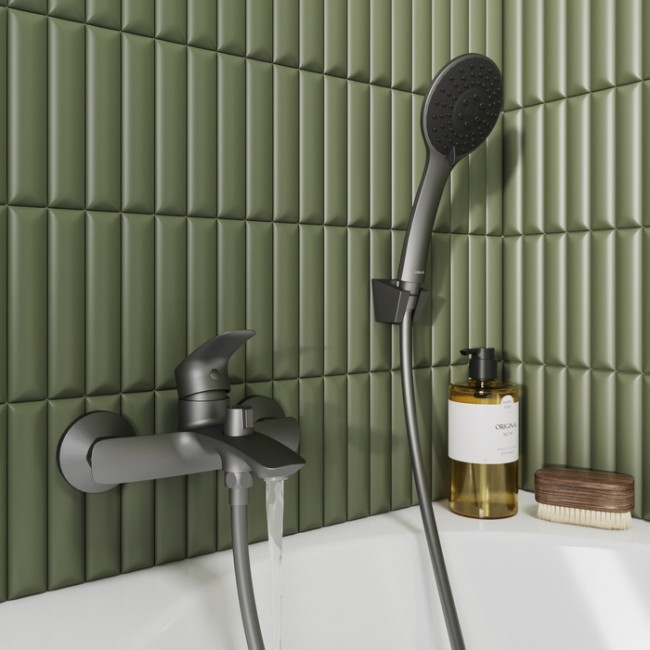 Смеситель для ванны, графит, Rora, Milardo, RORGM00M02 Смеситель для ванны, графит, Rora, Milardo, RORGM00M02