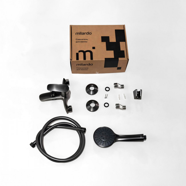 Смеситель для ванны, графит, Rora, Milardo, RORGM00M02 Смеситель для ванны, графит, Rora, Milardo, RORGM00M02