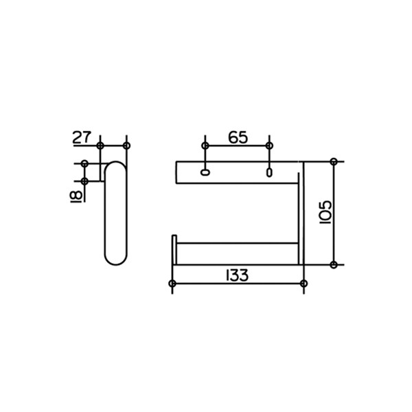 Держатель туалетной бумаги Keuco Plan 14962 010000 Держатель туалетной бумаги Keuco Plan 14962 010000