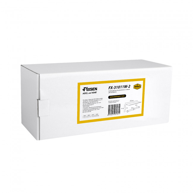 Бумагодержатель двойной с полкой для телефона Fixsen Hotel белый (FX-31011W-2) Бумагодержатель двойной с полкой для телефона Fixsen Hotel белый (FX-31011W-2)