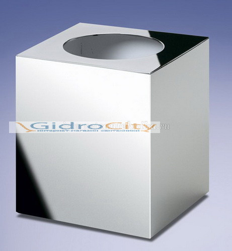 Корзина дмусора бкрышки c ободком Box metal хром Windisch 89137CR