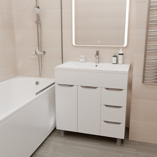 Тумба для ванной MIXLINE "ЭТЬЕН-80" под ум.Нелли-80 (553899) Тумба для ванной MIXLINE "ЭТЬЕН-80" под ум.Нелли-80 (553899)