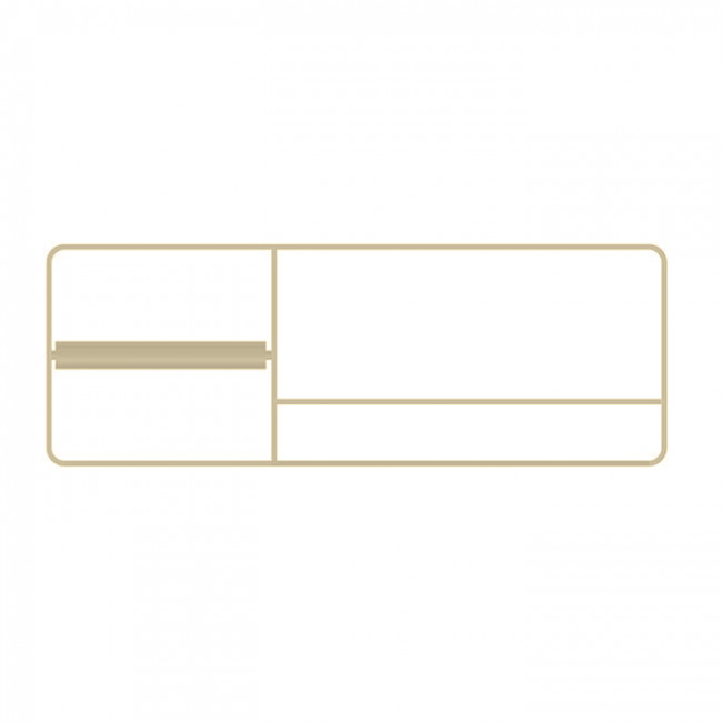 Bertocci Fly Релинг металлический 41см для аксессуаров из композита, с полотенцедержателем и бумагодержателем, SX, цвет: Nickel mat Bertocci Fly Релинг металлический 41см для аксессуаров из композита, с полотенцедержателем и бумагодержателем, SX, цвет: Nickel mat