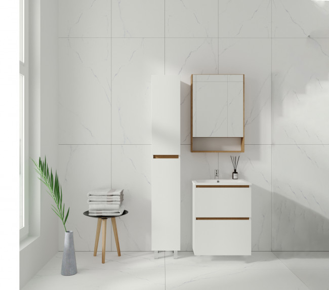 Тумба VIANT "Мальта" 2 ящика подвесная 425х760х560 под раковину .S-UM-COM80/1-w (COMO 80) (VMAL80CO-T2YP)