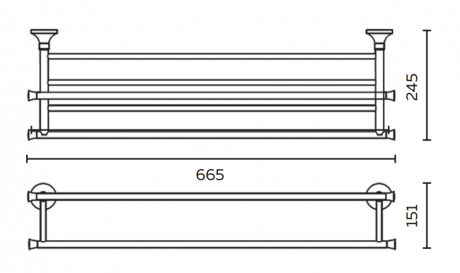 AltroBagno Полотенцедержатель Corposo 081507 Or AltroBagno Полотенцедержатель Corposo 081507 Or