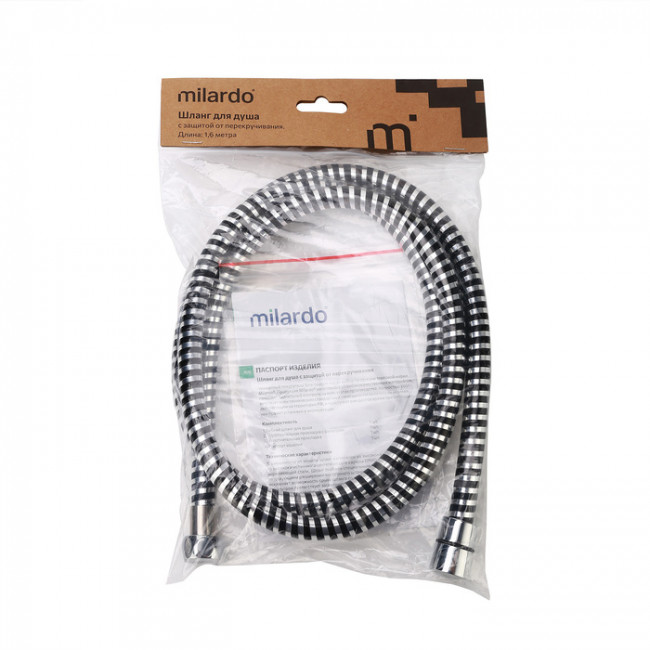 Шланг для душа Milardo Ideal Spa ПВХ, 1,6 м, 180 (180P160M19)