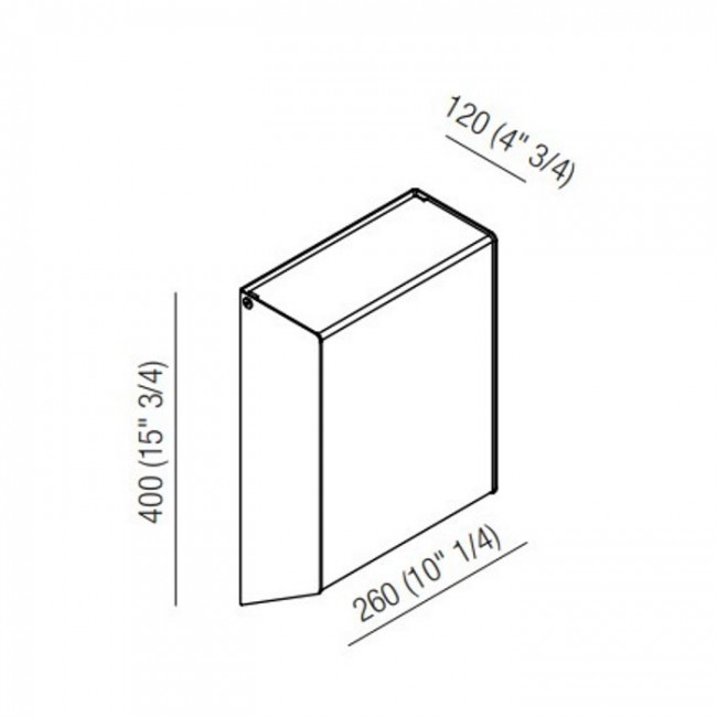 Agape Mach 2 Диспенсер для бумажных полотенец подвесной 40x26x12 см, цвет: сатин Agape Mach 2 Диспенсер для бумажных полотенец подвесной 40x26x12 см, цвет: сатин