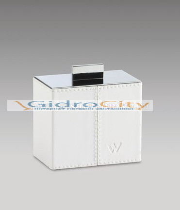 Баночка Kenia box хром+натур. кожа (бел.цвет) Windisch 88418B