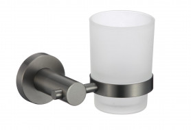 Стакан стеклянный с настенным держателем Savol (S-005658Q)