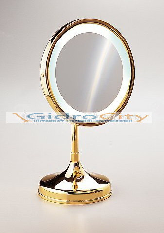 Зеркало настольное с флуор.подсветкой d.230 хром Windisch 99181CR 2X